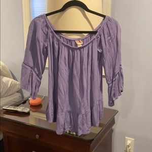 Flowy purple top